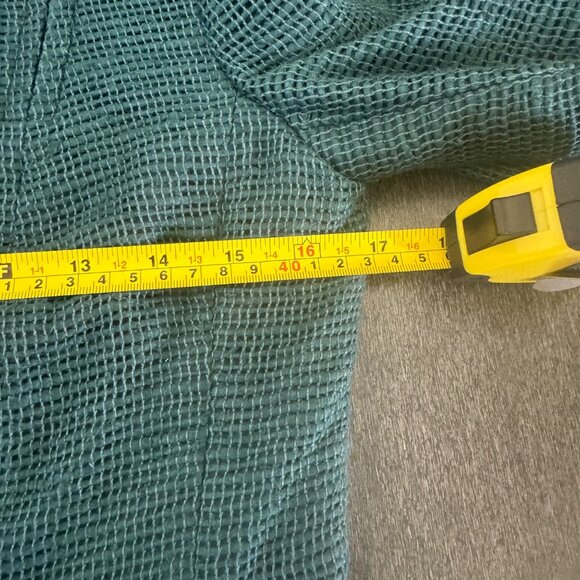 Akris Punto Front Zip Up Jacket Women's Textured 100% Silk Green, Size S - Picture 9 of 9